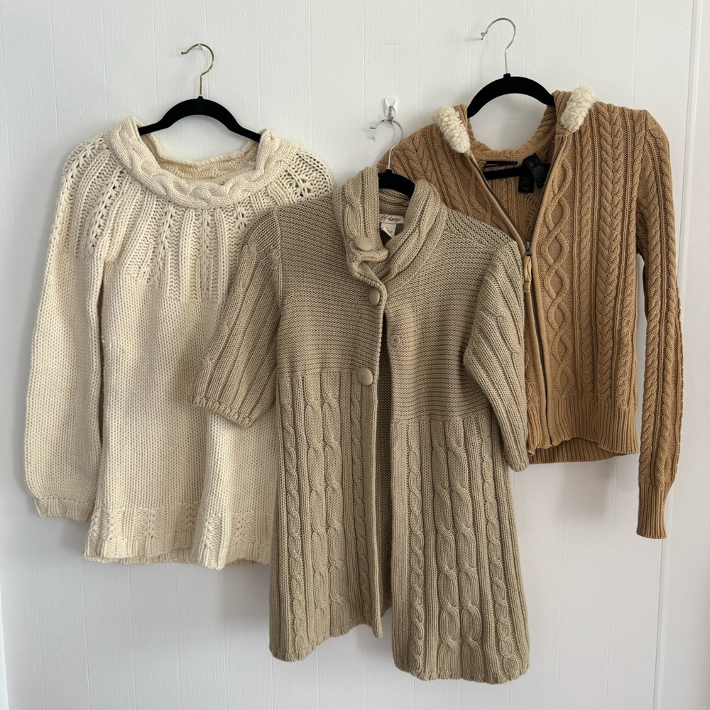 Cable Knit Sweater Lot